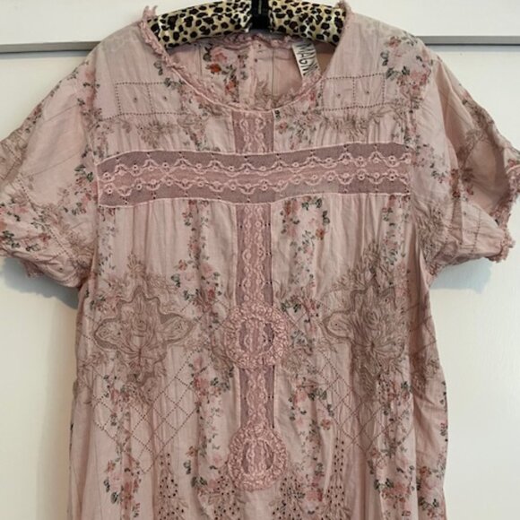 Magnolia Pearl Pink Floral Midi Dress - Picture 7 of 15